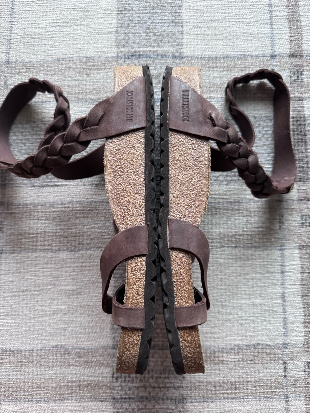 RARE Birkenstock Yara Braided Ankle Strap Sandals - Picture 4 of 8